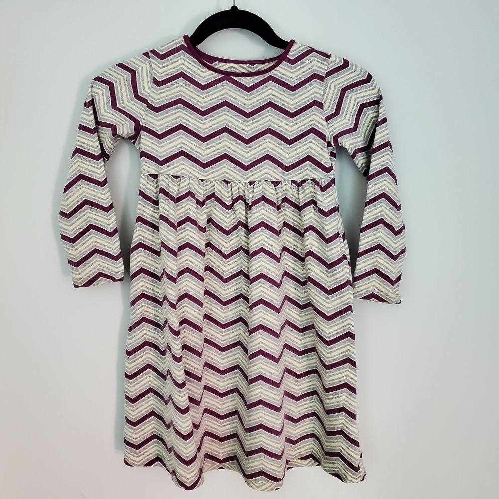 Lands' End Little Girls Zigzag Play Dress